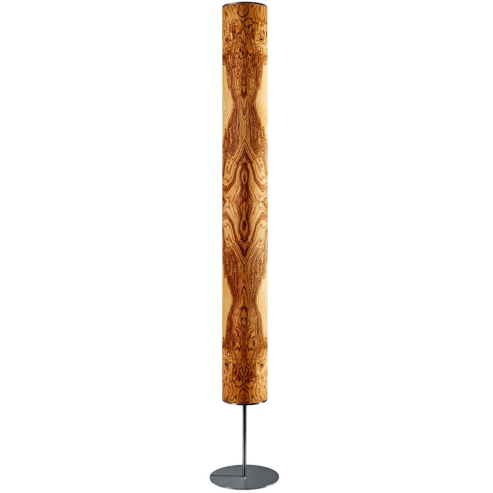 S.Luce LED Holz-Stehlampe Arbor 190cm Olivesche Maser