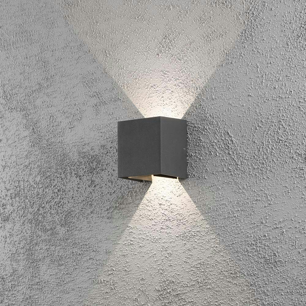 LED Außen-Wandleuchte Cremona individuell verstellbarer Lichtaustritt Anthrazit thumbnail 1