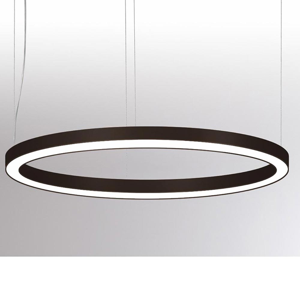 S.Luce Molto Luce Rinq LED Ring-Hängelampe Ø 90cm Schwarz DALI Dimmbar