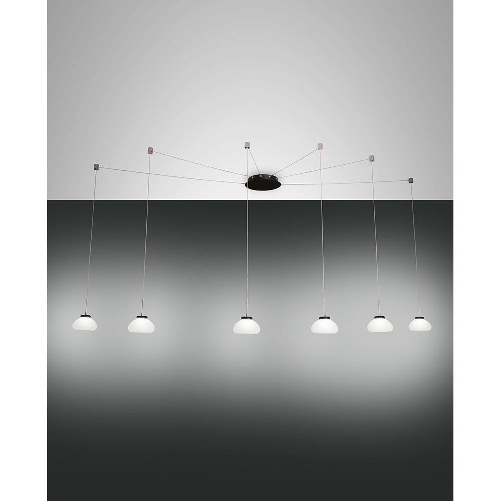 S.Luce Fabas Luce Arabella LED Pendelleuchte 6-Flammig