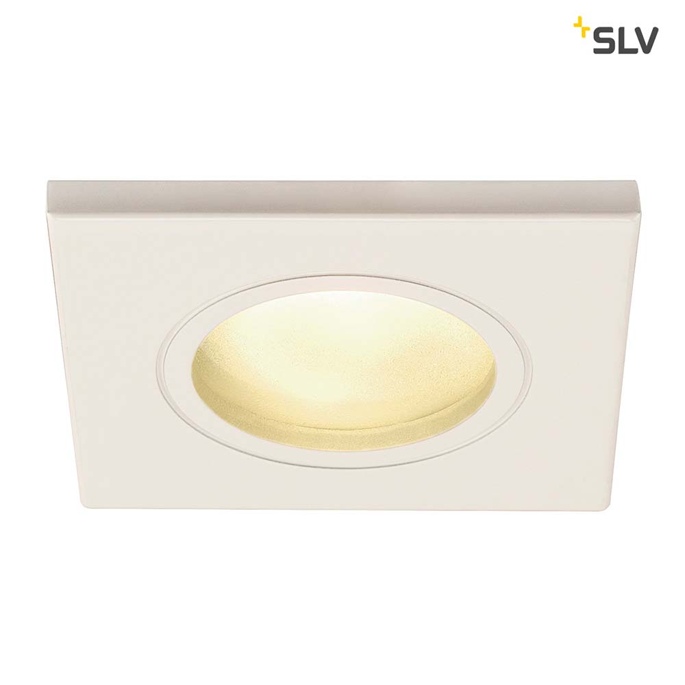 S.Luce SLV Dolix Out Einbaustrahler 230V IP65 Eckig Weiß