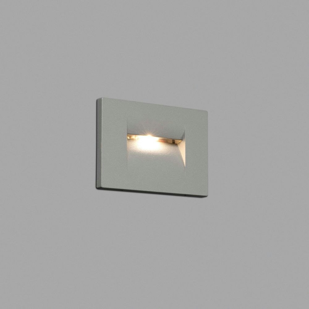 LED Wand-Einbauleuchte HORUS-1 3000K IP65 Grau 1