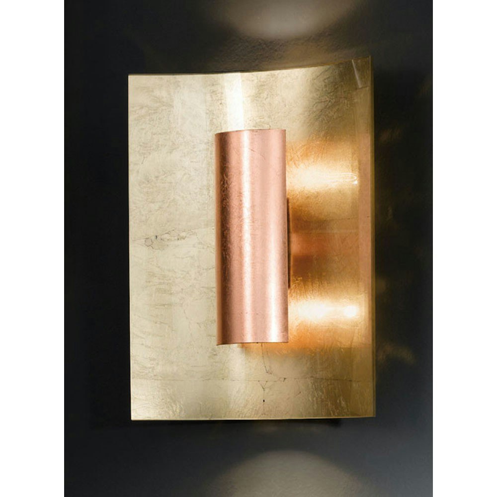 Aura Gold Wand- & Deckenleuchte 2-flammig Kupfer 30cm 