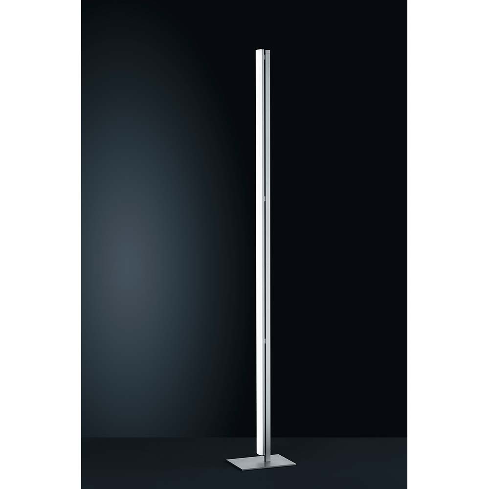 S.Luce Helestra LED Stehleuchte Venta 170cm Nickel-Matt, Chrom