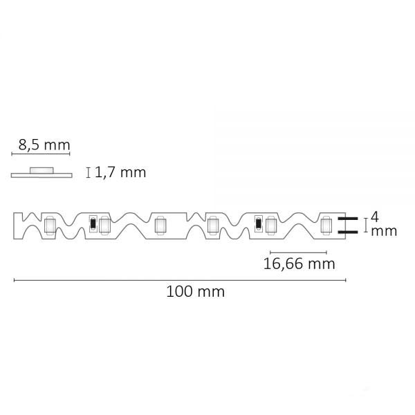 LED-Strip 5m flexibel für Ecken und Kurven 24V 950lm/m Warmweiß thumbnail 3
