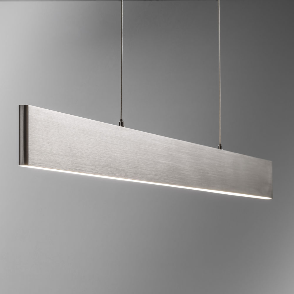 S.Luce Slim LED-Hängeleuchte 3040lm Up&Down Dimmbar Alu-matt