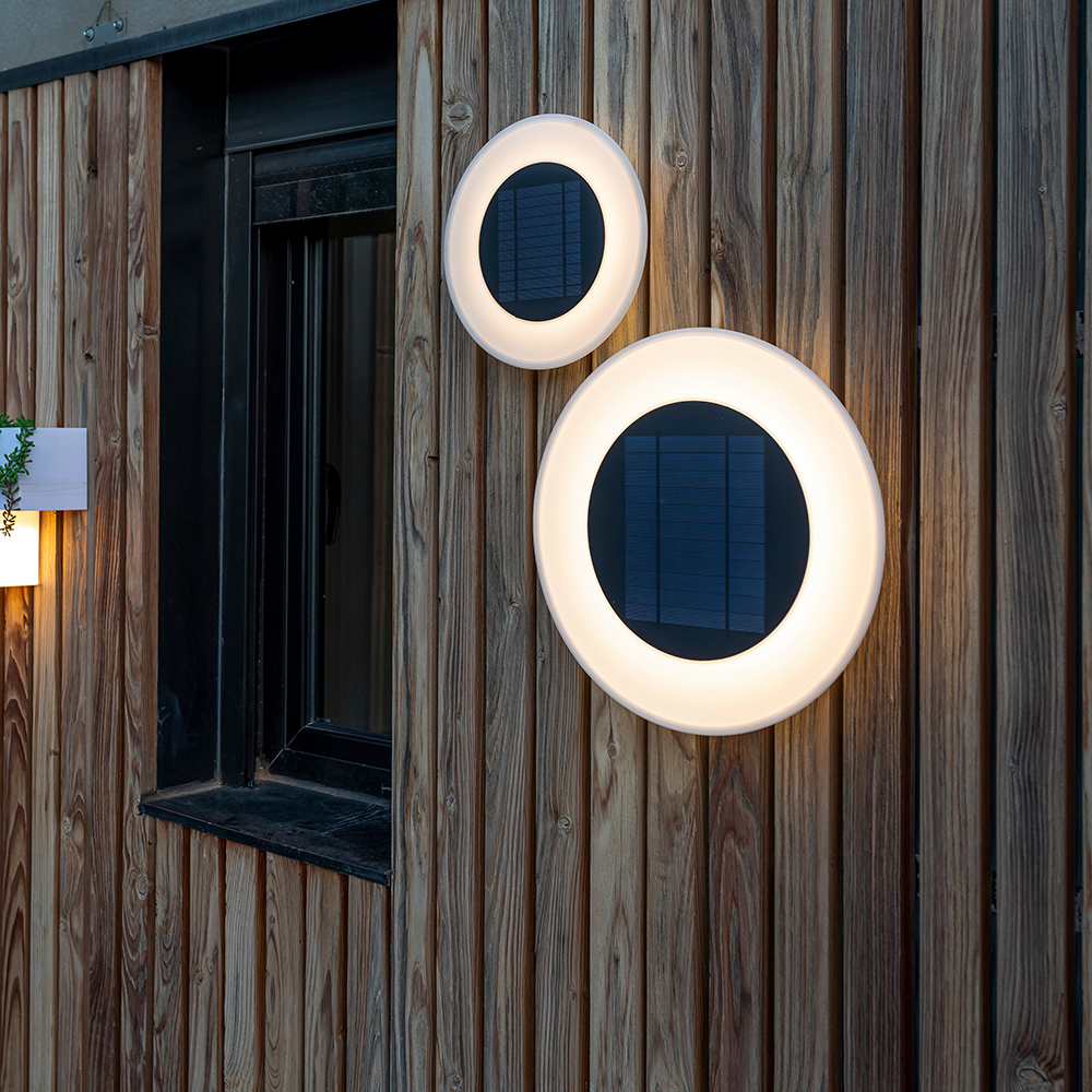 S.Luce Wally Disk LED Solar-Wandleuchte