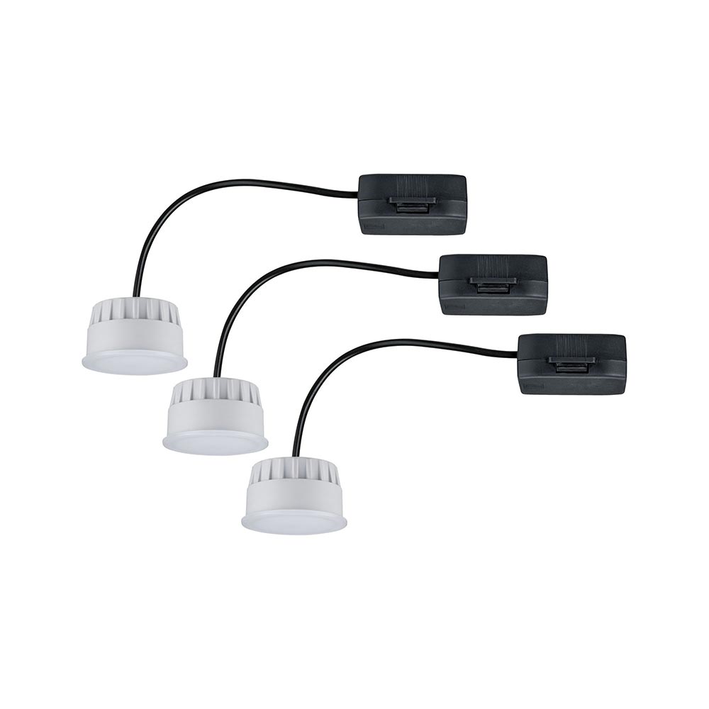 S.Luce LED Modul Choose 3er-Set Rund mit 3-Stufen-Dimmer 2700K