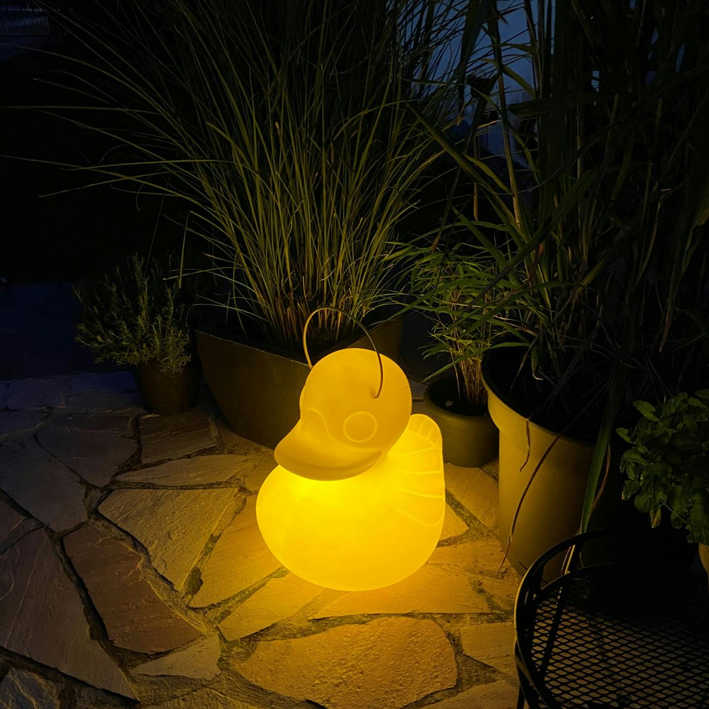 Schwimmfähige Akku-LED-Lampe Duck-Duck XL Gelb zoom thumbnail 2
