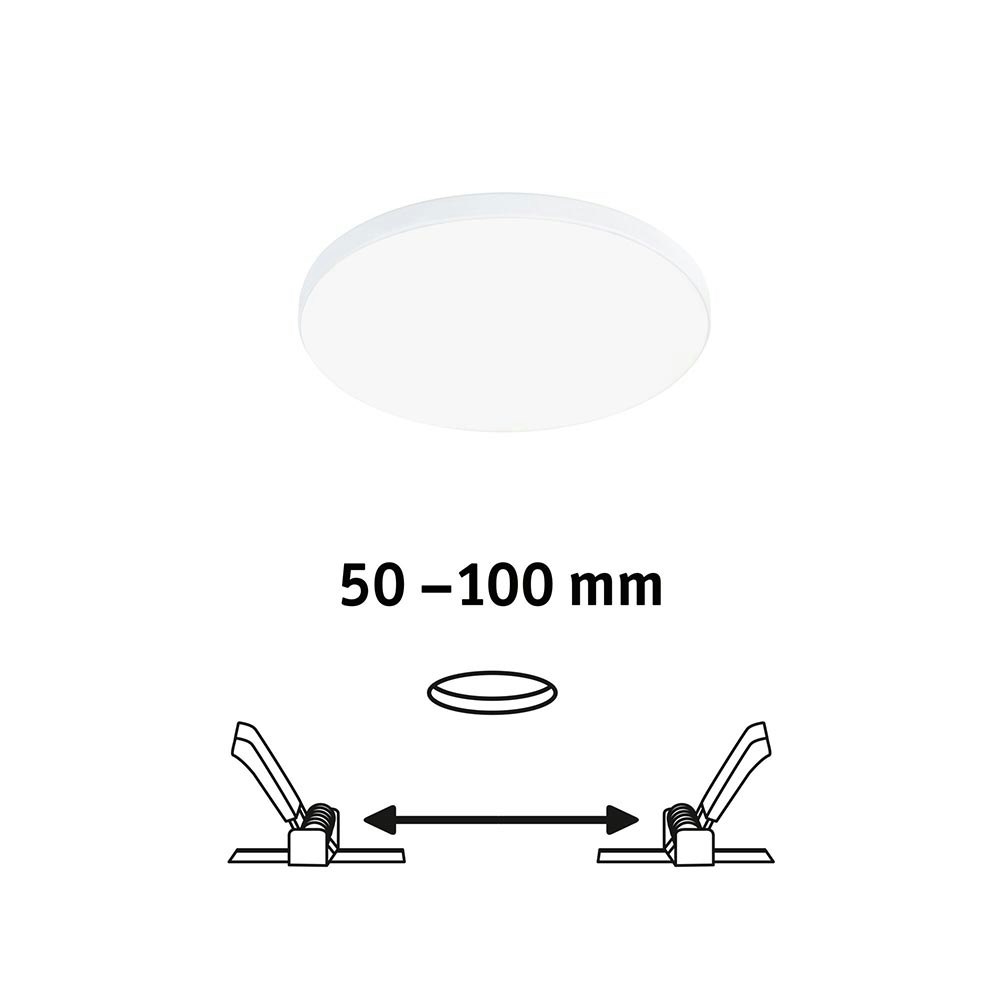 VariFit LED Einbaupanel Veluna Edge Ø 12cm in Weiß thumbnail 3