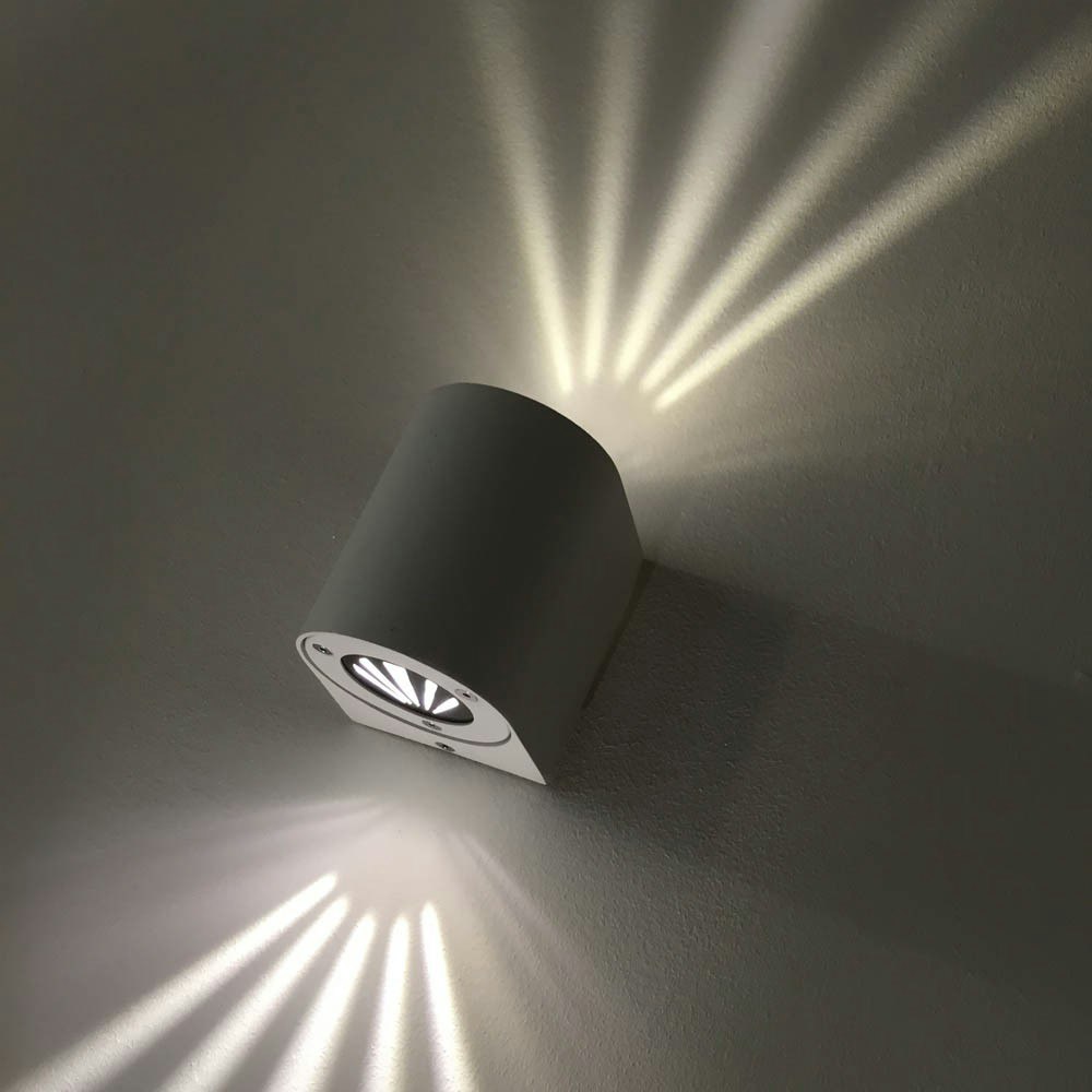 Baleno Außen LED-Wandlampe + Lichtfilter Grau thumbnail 4