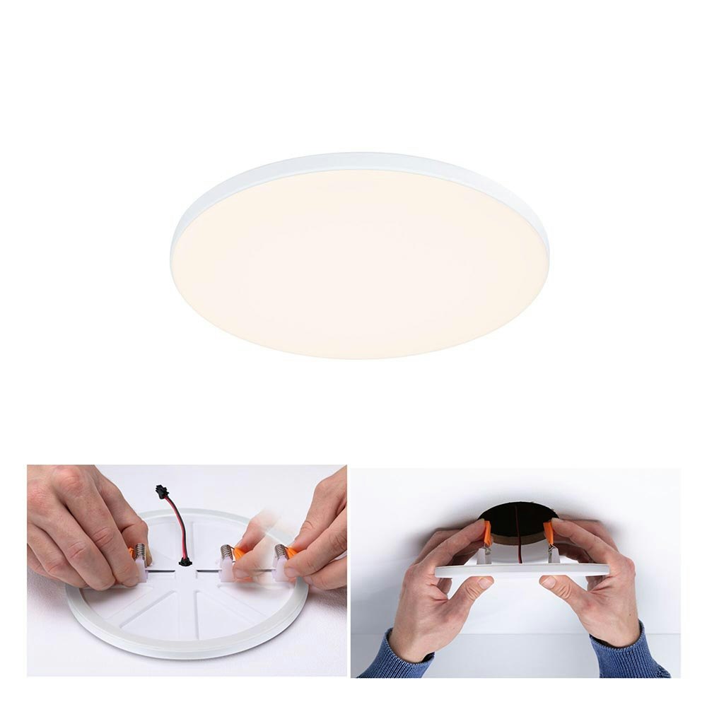 VariFit LED Einbaupanel Veluna Edge Ø 16cm Weiß zoom thumbnail 1