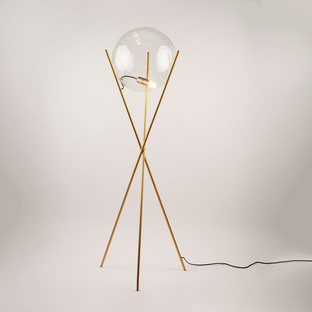 s.luce Orb Tripod Glaskugel Stehlampe Dreibein 160cm 1