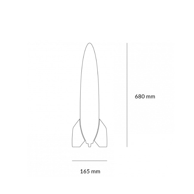 Qeeboo V-2 Schneider Rakete Tischleuchte thumbnail 2