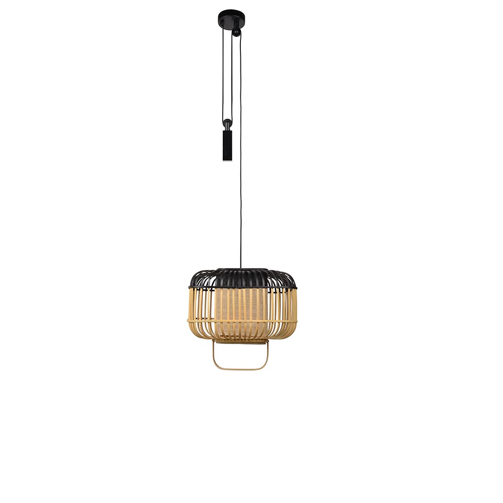 S.Luce Forestier Pendelleuchte Bamboo Sqare