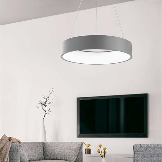 S.Luce Rando LED Hängeleuchte Ø 60cm 42W, 3000K Grau