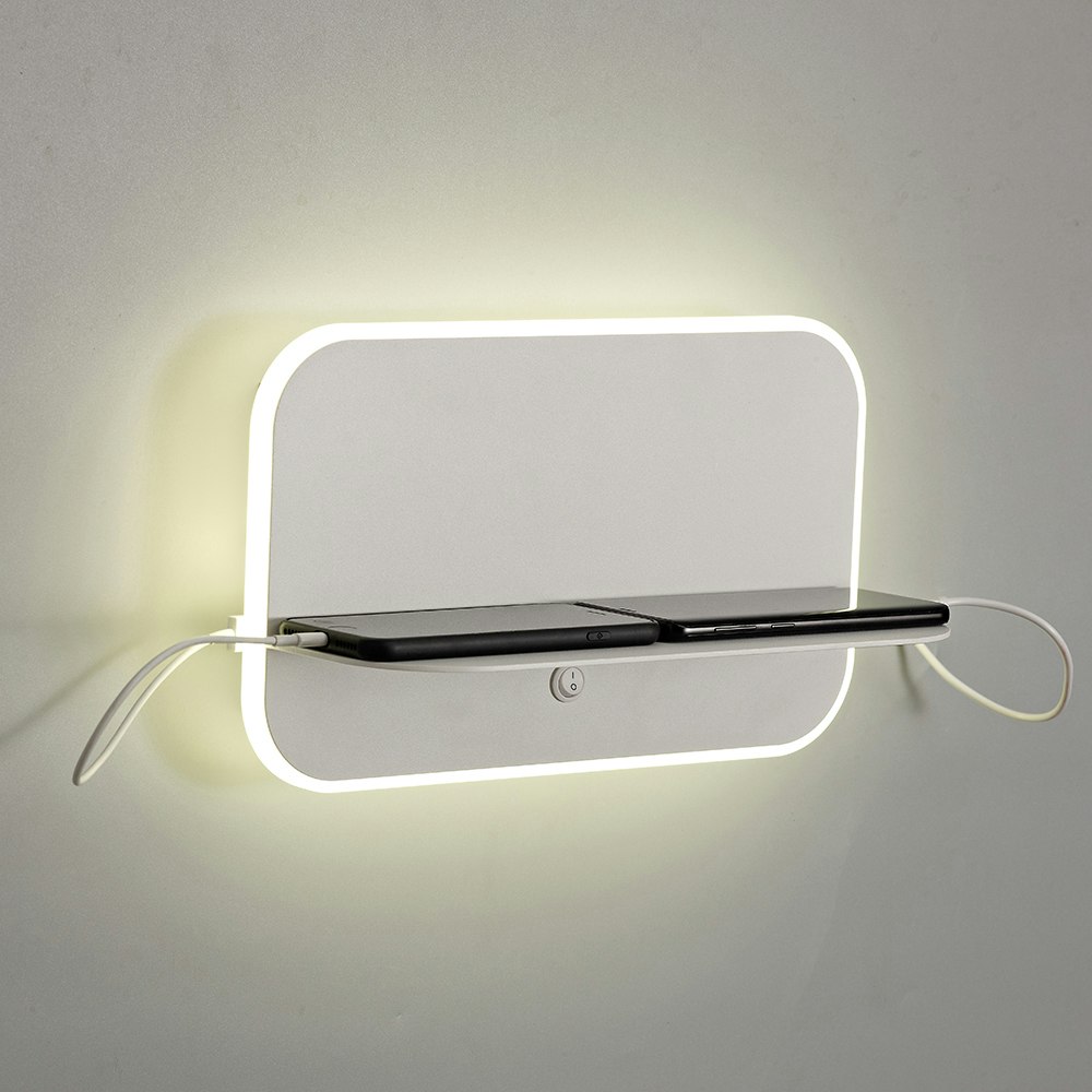 Mantra Lanzarote LED-Wandleuchte mit 2 USB Anschlüssen thumbnail 3