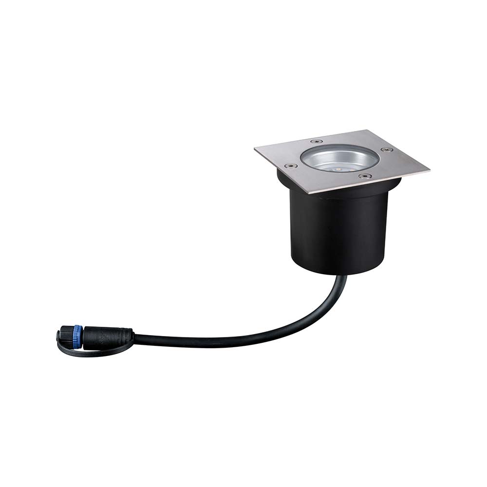 S.Luce LED Plug & Shine Bodeneinbaulampe eckig IP65 3000K