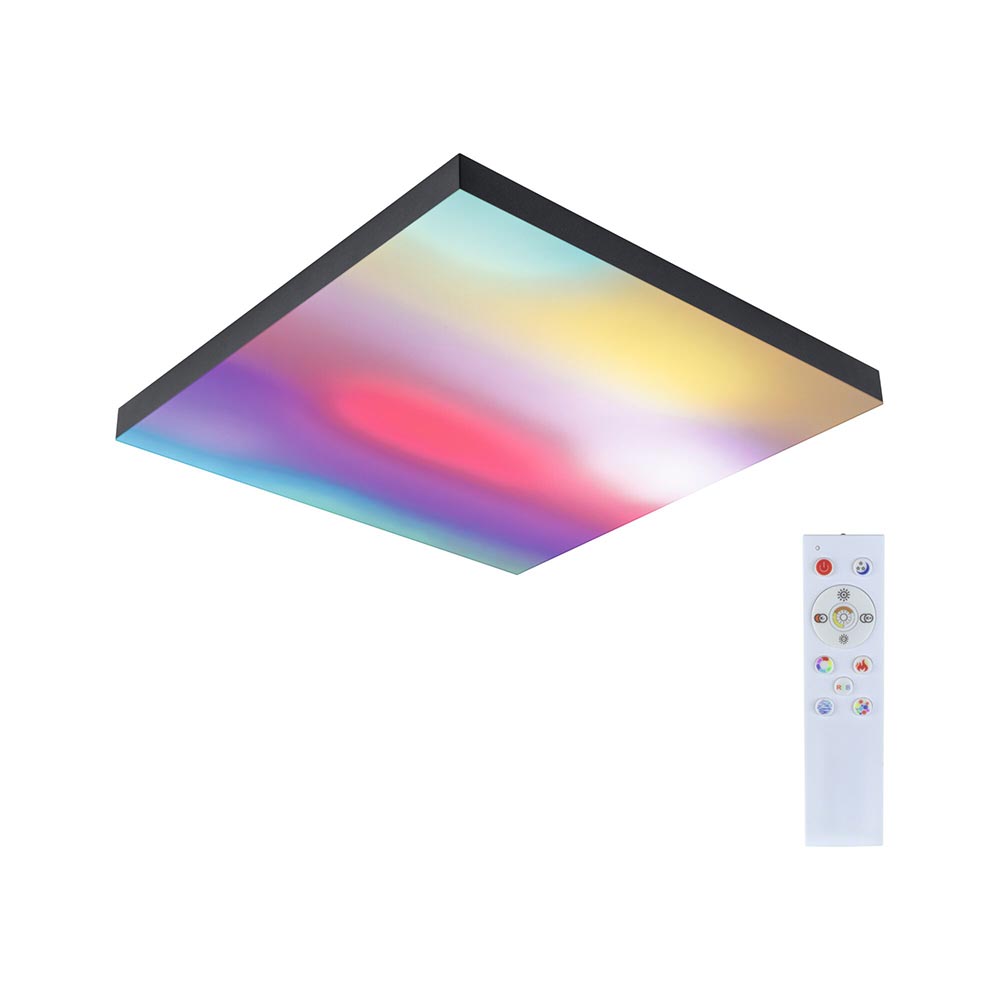 S.Luce LED Panel Velora Rainbow RGBW Dynamisch Quadratisch Schwarz