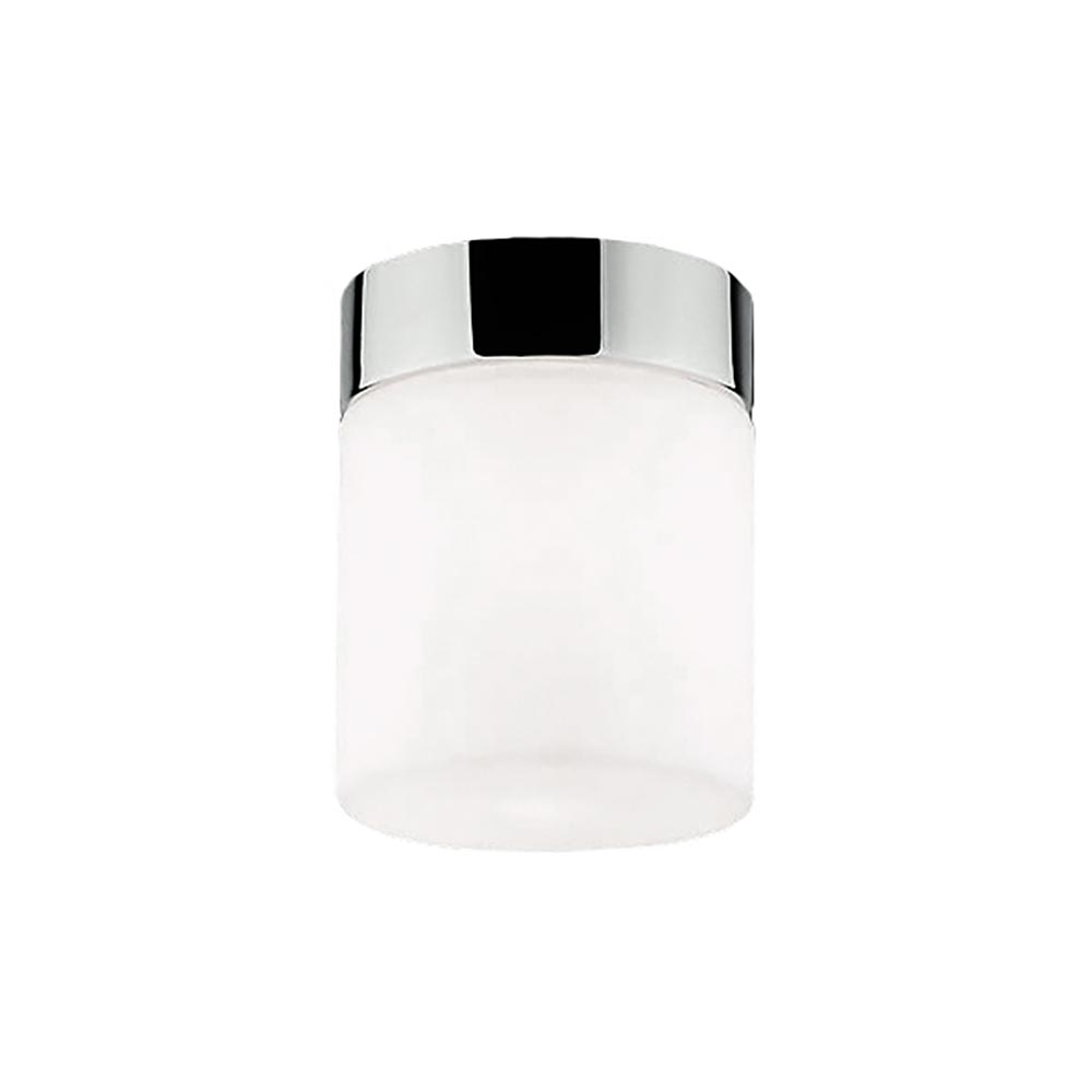 S.Luce Glas Deckenlampe Cayo Weiß, Chrom