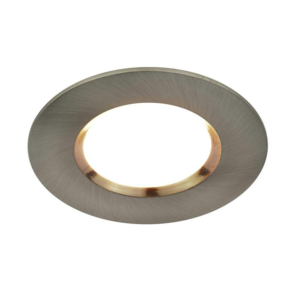 S.Luce Nordlux LED Einbaustrahler Dorado 2700K IP65 Dimmbar Nickel