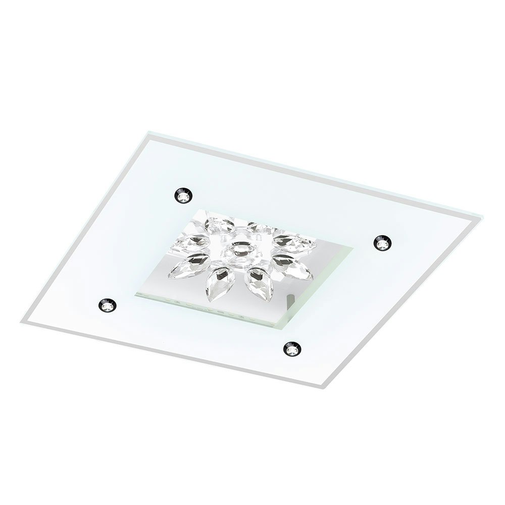 LED-Deckenleuchte Weiß Klar Kristall Benalua 1 