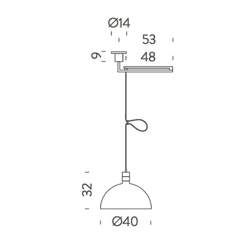 Nemo As41Z lampe à suspendre Ø 45cm réglable thumbnail 4