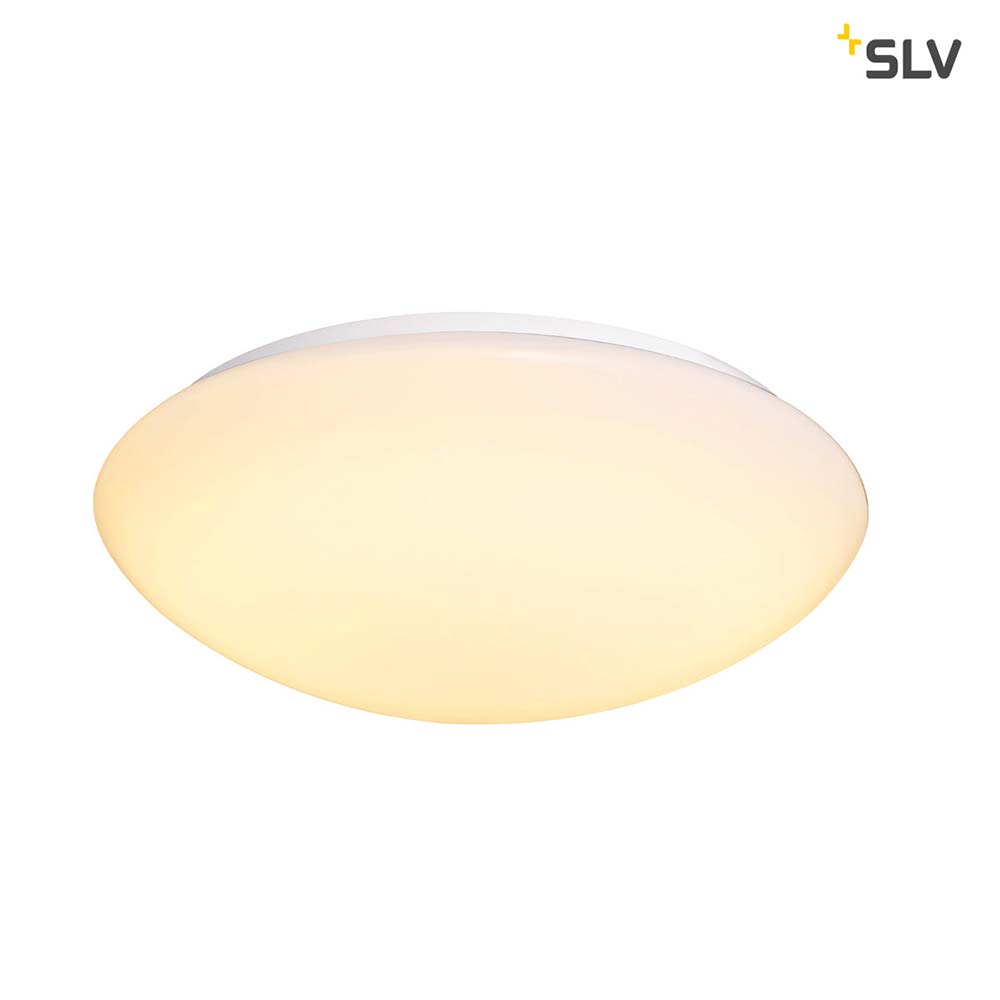 S.Luce SLV Lipsy 50 Dome LED Außen-Aufbauleuchte Weiß IP44