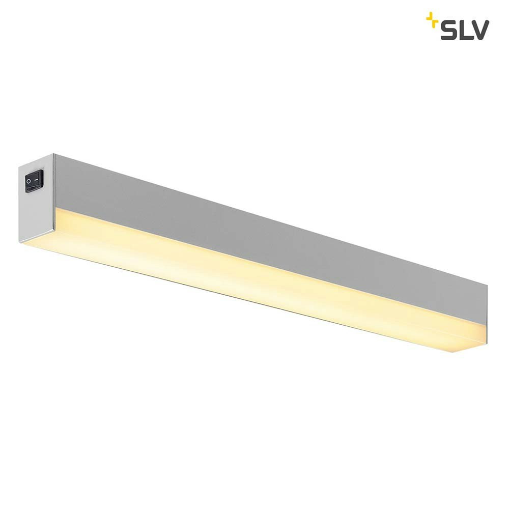 SLV Sight LED Wand- & Deckenleuchte mit Schalter Silber thumbnail 2