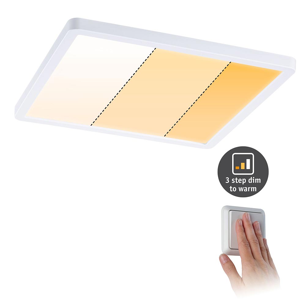 S.Luce VariFit LED Einbaupanel Areo Eckig 23 x 23cm Wärme-Dimmbar