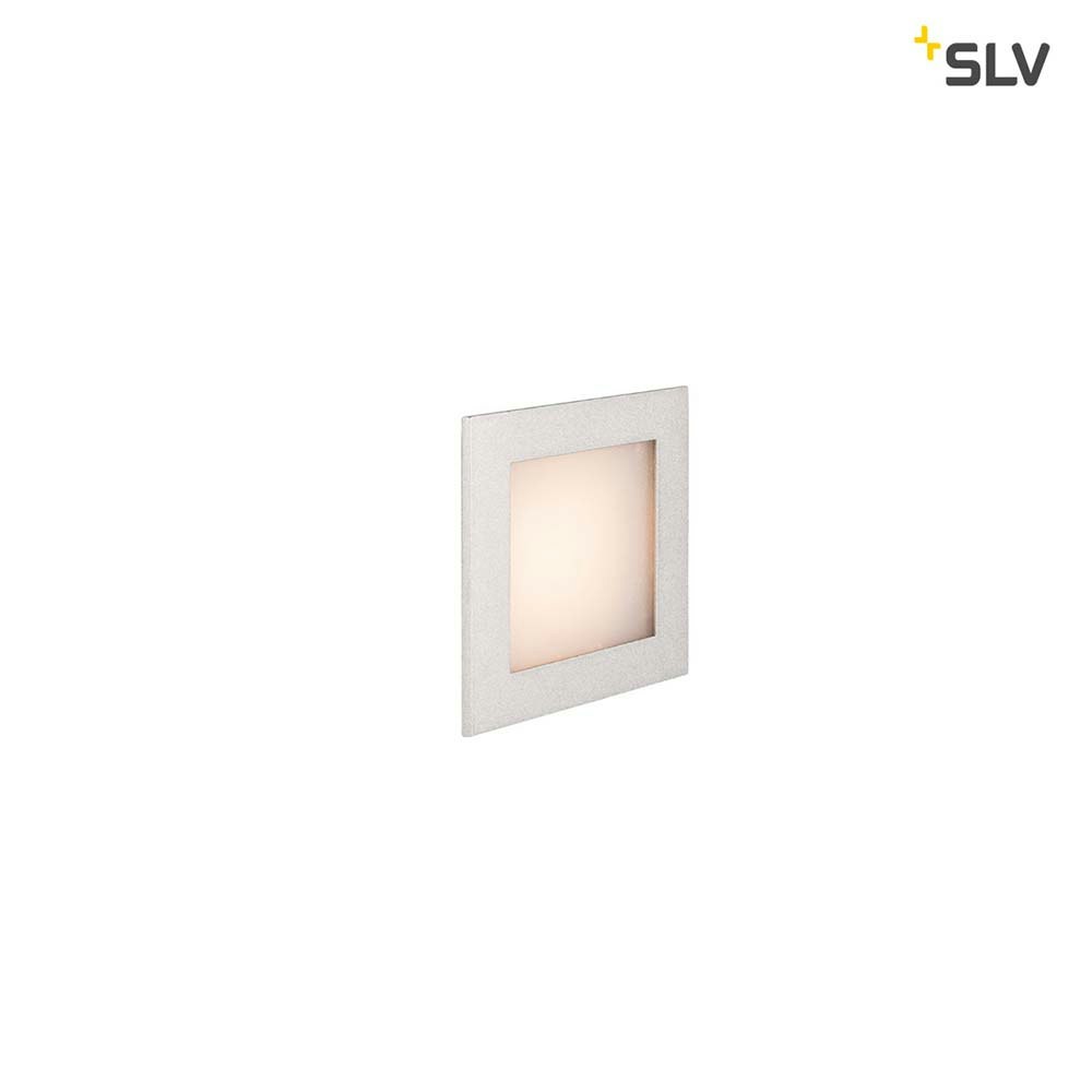SLV Frame LED Basic Wand-Einbauleuchte Silberfarben thumbnail 1