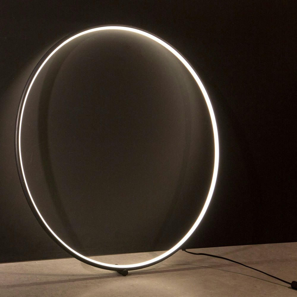 Nova Luce Ring LED-Wandleuchte zum aufhängen Schwarz 2