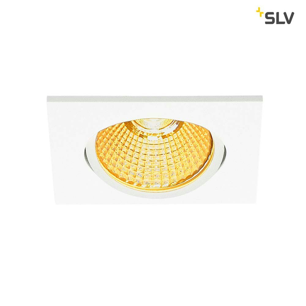 SLV New Tria Eckig LED Einbauleuchte Weiß 1800-3000K zoom thumbnail 3