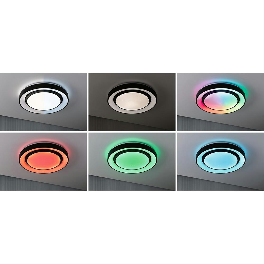 LED Deckenleuchte Rainbow RGB Schwarz Ø 47,5cm zoom thumbnail 6
