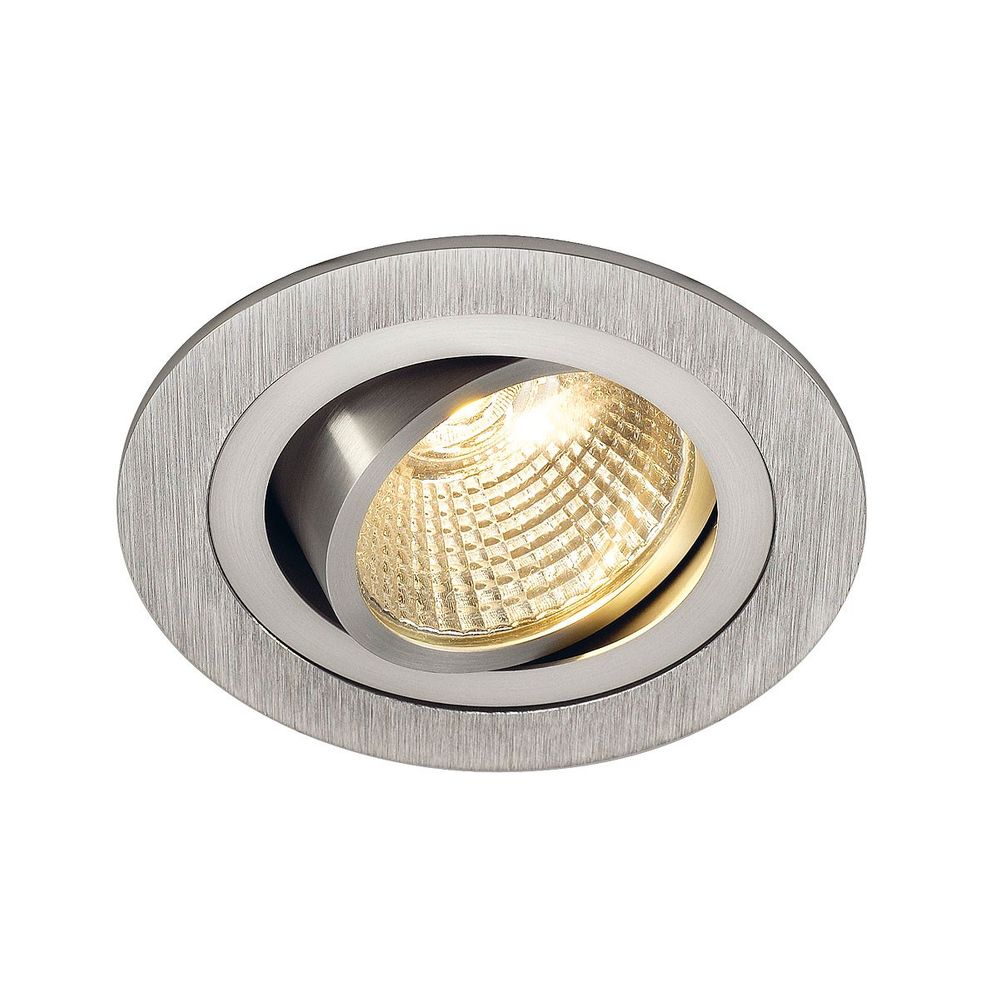 S.Luce SLV New Tria LED Downlight Round Downlight 6W Alu-Gebürstet 2700K