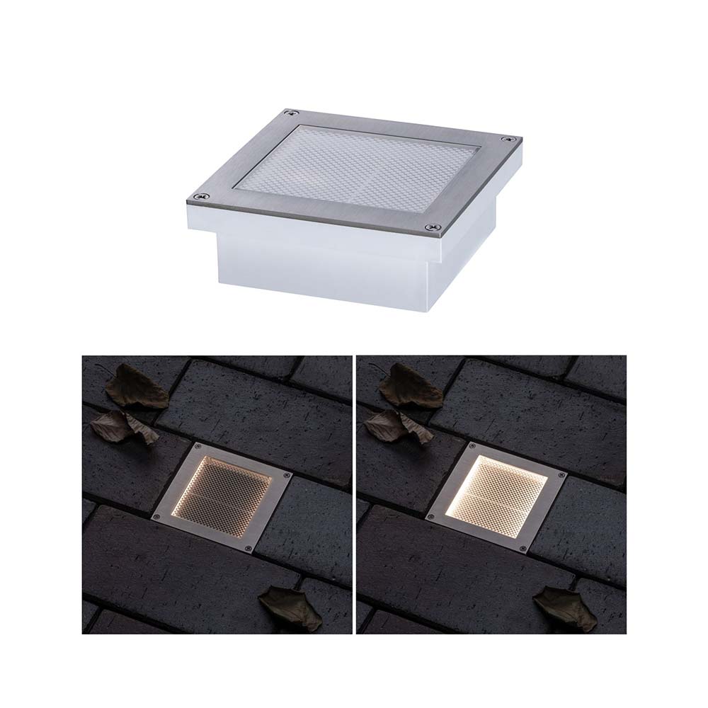 S.Luce LED Solar Bodeneinbauleuchte Aron mit Bewegungsmelder IP67 3000K