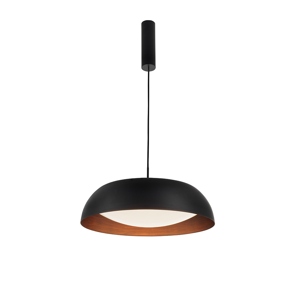 S.Luce Nova Luce Landon LED Hängelampe Ø 60cm Schwarz