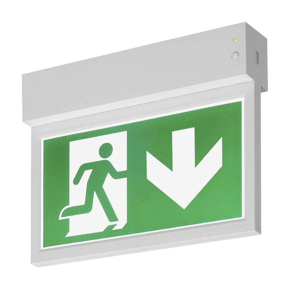 SLV P-Light Emergency Exit Sign Wand- & Deckenlampe Weiß zoom thumbnail 3