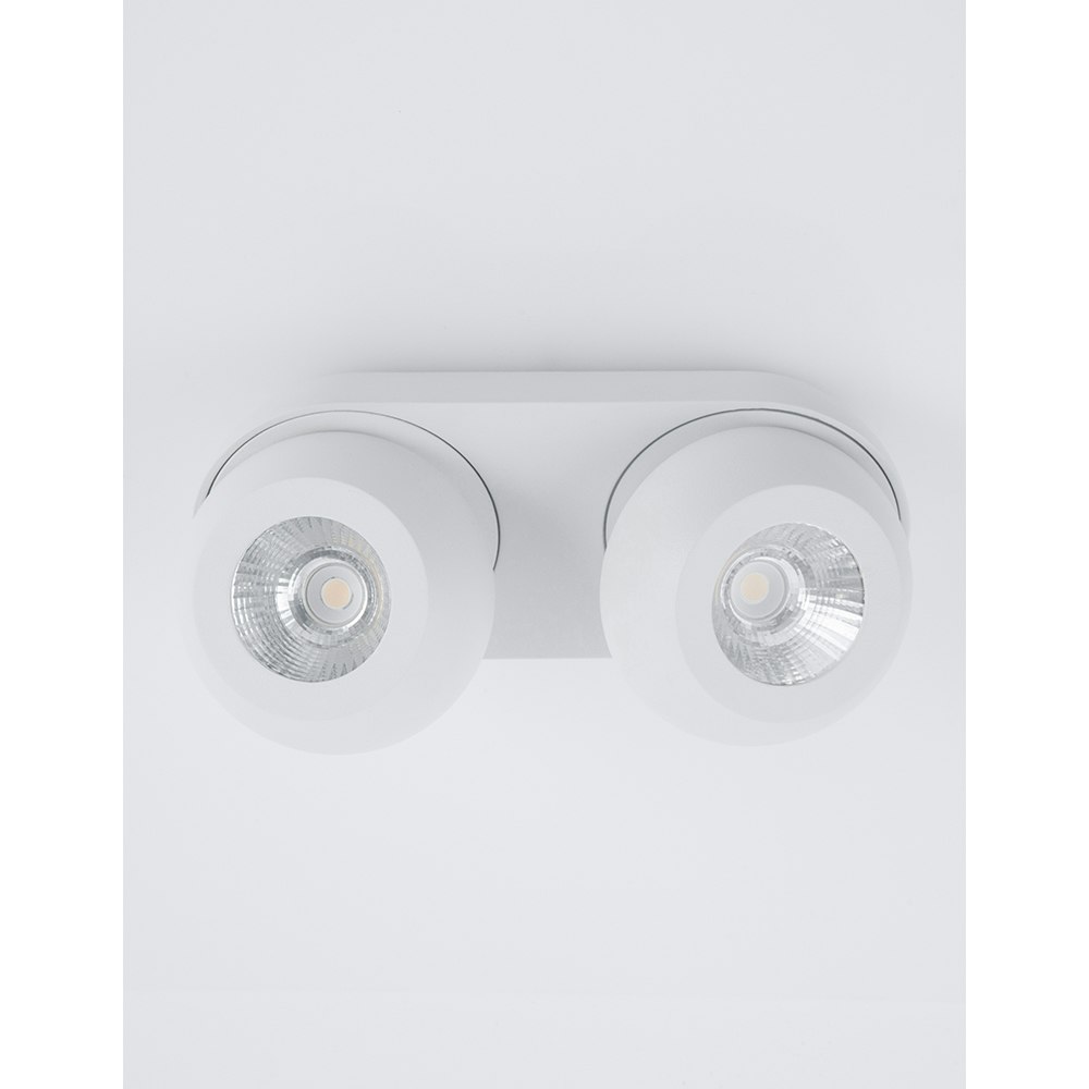 Nova Luce Gon LED Deckenspot 2-flg. Metall thumbnail 3