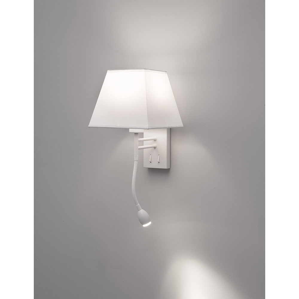 S.Luce Nova Luce Valencia Wandlampe mit LED Leselampe