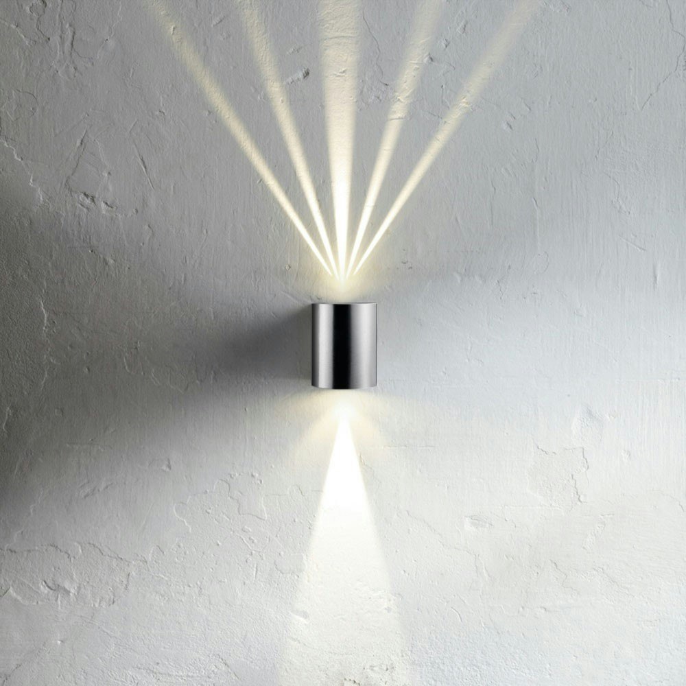 Baleno LED-Wandlampe Up&Down mit Lichtfilter Edelstahl
                                        