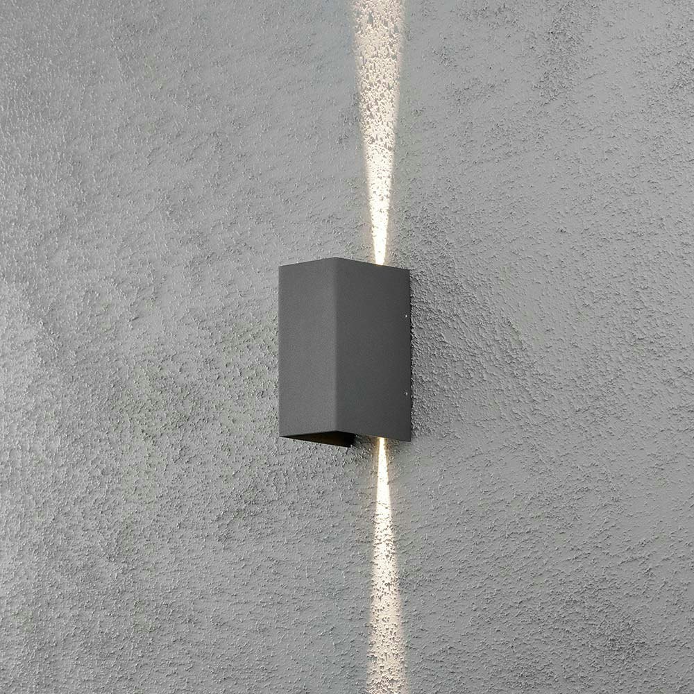 LED Außen-Wandlampe Cremona individuell verstellbarer Lichtaustritt Anthrazit thumbnail 4