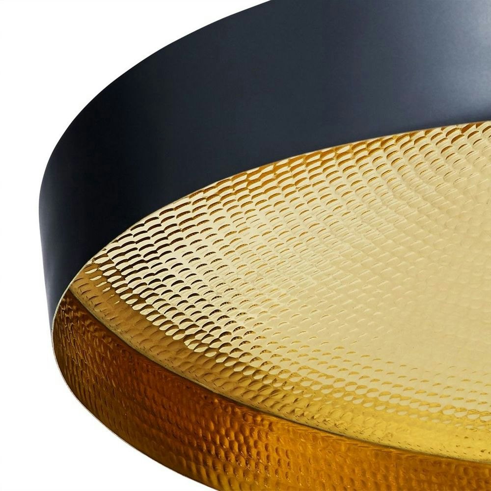 Tom Dixon Beat Flat LED Pendant Lamp Black, Gold Coloured thumbnail 4