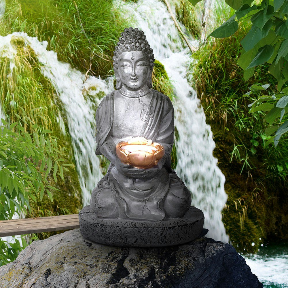 LED Garten Solarleuchte Buddha 30cm
                                        