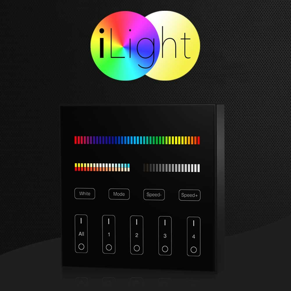 iLight Touch Panel für Leuchtmittel & Strip RGB + CCT Schwarz 2
                                                                        