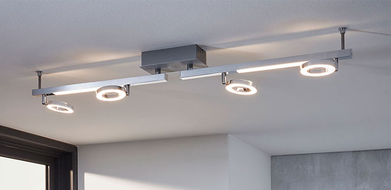 Spotbeleuchtung für über Kochinsel LED Küchenstrahler Lampen geometrische Formen 