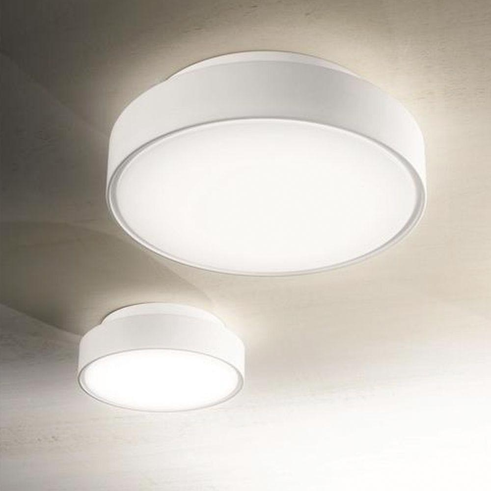 S.Luce Fabas Luce Hatton Deckenleuchte Weiß E27 Ø 25cm