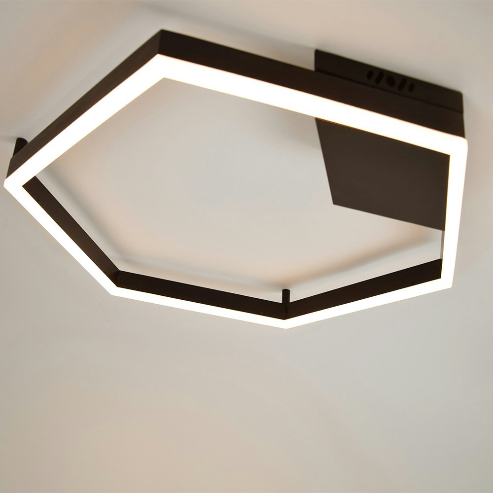 s.luce eckige LED-Deckenleuchte Hexa flach modern zoom thumbnail 4