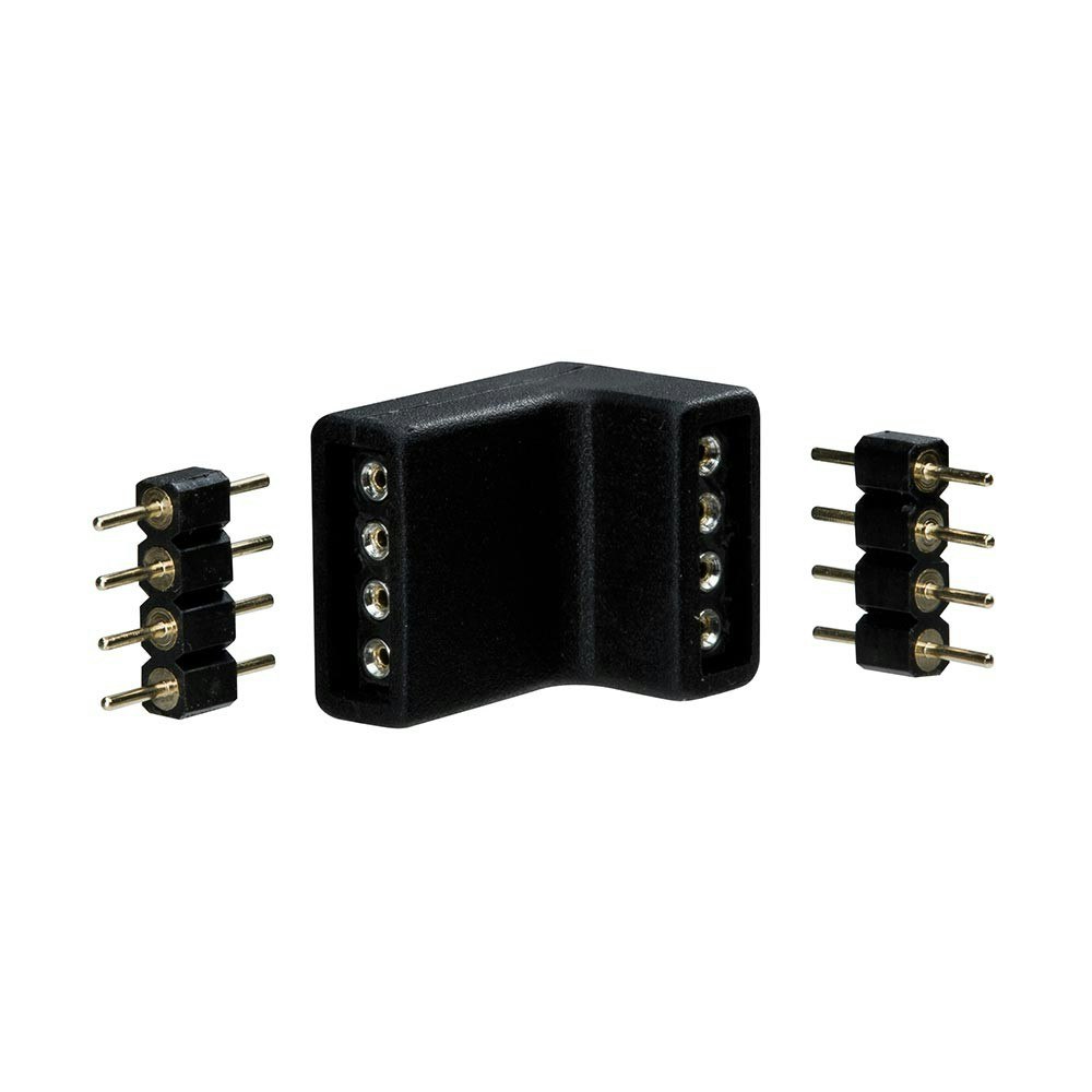 Function YourLED Edge-Connector 4er Pack Weiß Schwarz thumbnail 2
