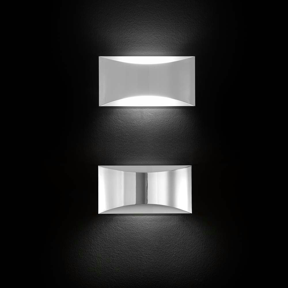 Oluce elegante LED Wandleuchte Kelly Weiß 1